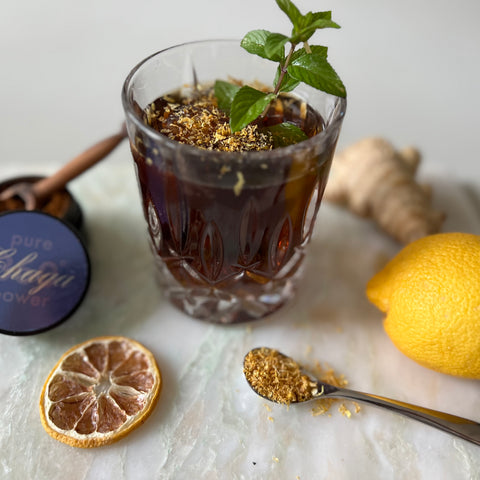 ERFRISCHENDER CHAGA PILZ EISTEE - GESUNDHEIT VON INNEN & AUßEN GENIESSEN