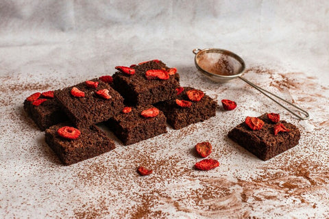 360° Erdbeer Brownie
