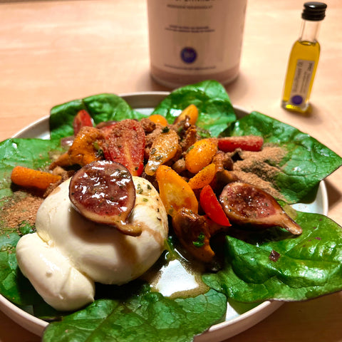 PILZSALAT MIT BURRATA & FEIGEN ALLA 360° PURE POWER