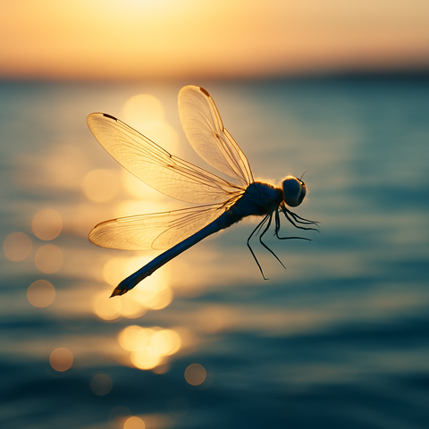 „Libelle im Sonnenlicht – Symbol für Leichtigkeit, Wandel und Energie in Bewegung“