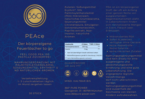 PEAce Pastillen |Dein Ritual für innere Balance mit PEA 100