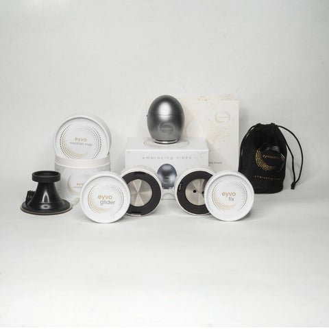 eyvo 6 Pro - Platin PURE oder mit Zubehör ohne Musik - SET