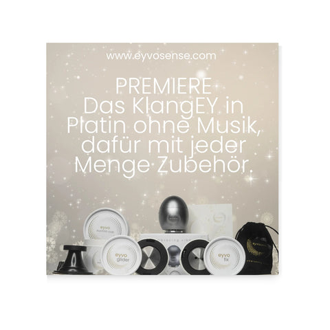 eyvo 6 Pro - Platin PURE oder mit Zubehör ohne Musik - SET